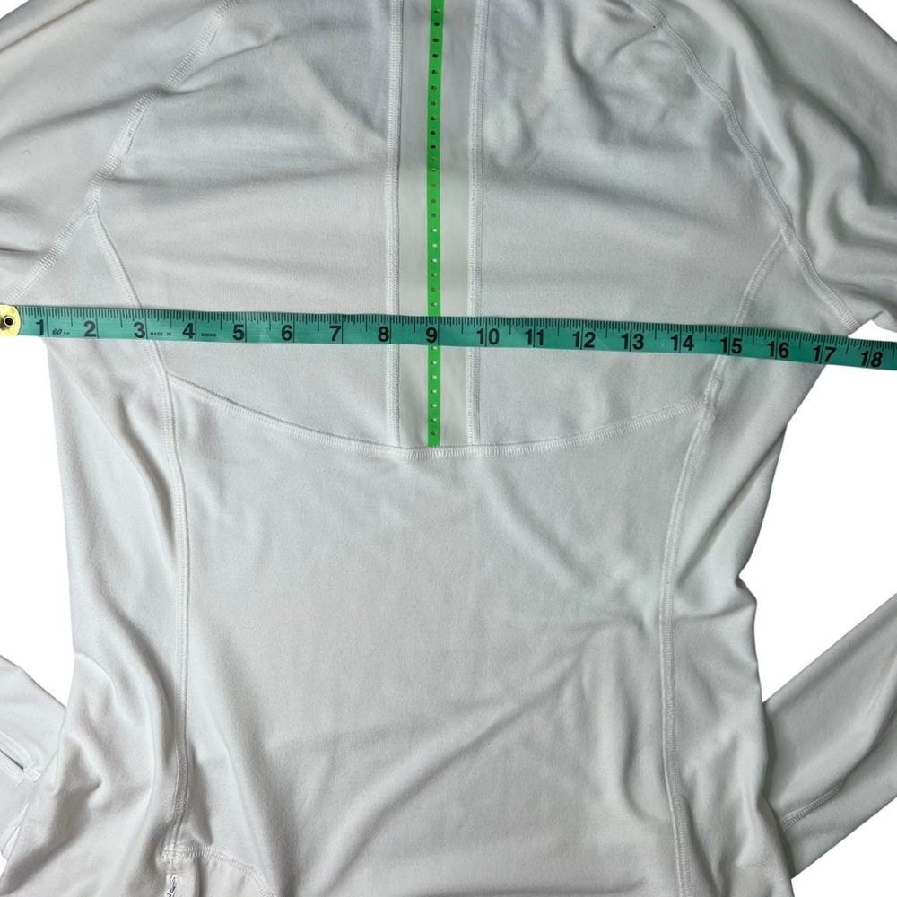 Lululemon Pace Pusher Long Sleeve Rulu Top White Women’s 8 - Picture 9 of 11